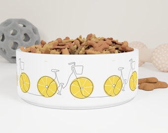 Lemon Bike Pet Bowl