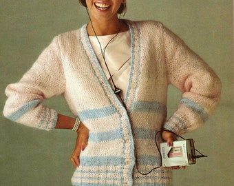 Vintage S859 Shepherds Women's Sweaters, Jumpers Cardigan Patterns x 6. Vintage Knitting Pattern w formacie PDF.