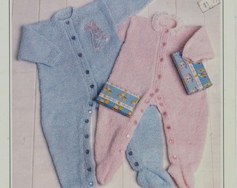 Wzór na Vintage Peter Pan Double Knit Mischief Baby All-In-One Onesie. Natychmiastowe pobranie w formacie PDF. Informacje o rozmiarach na zdjęciach.