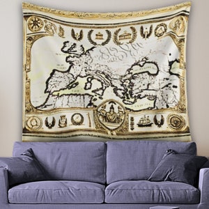 Vintage Roman Empire Map Tapestry,Historical Europe Map Wall Hanging,Antique Cartography Decor,Old World Map,Perfect Teacher Gift Bed Room