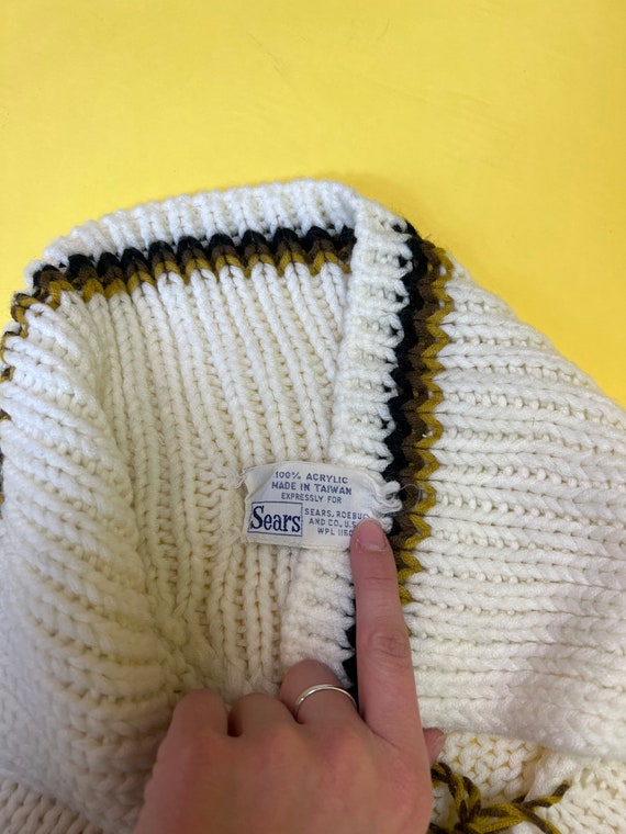 vintage Sears 60s/70s knit poncho - image 2