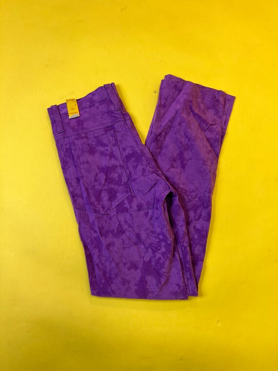 DEADSTOCK 1970s purple trousers - image 5