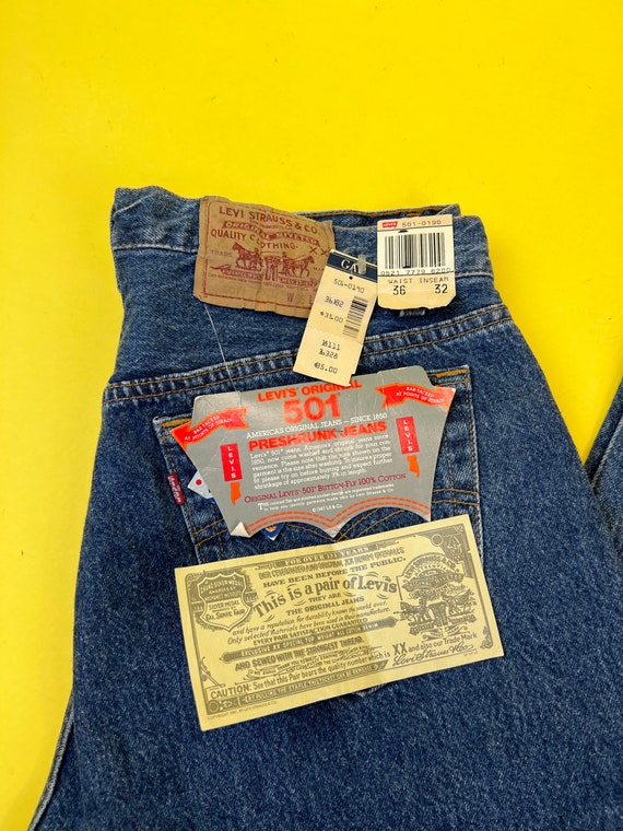 DEADSTOCK Dark Wash 501 Levis