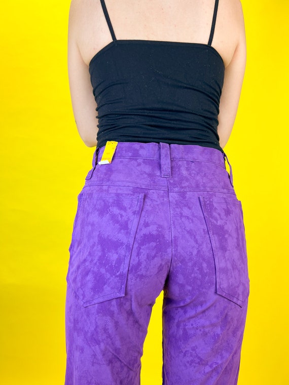DEADSTOCK 1970s purple trousers