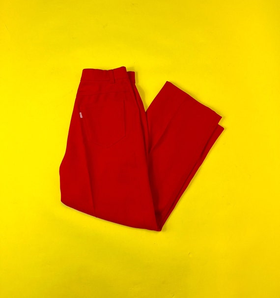 Vintage 90s red Levi Trousers - image 2