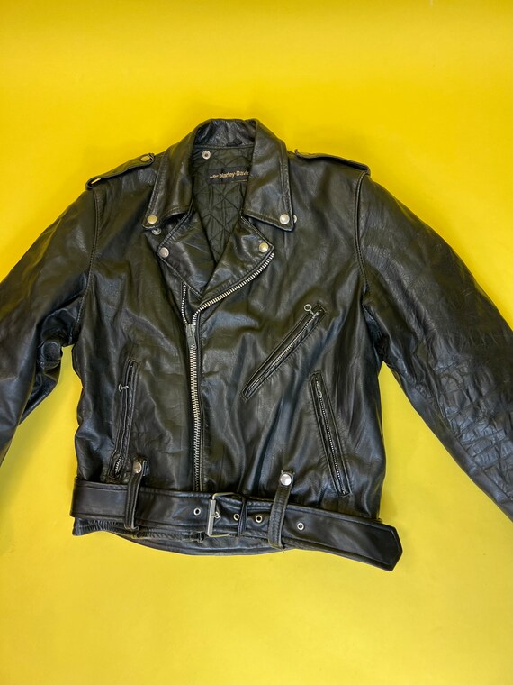 Vintage Harley Davidson Leather Motorcycle Jacket - image 6