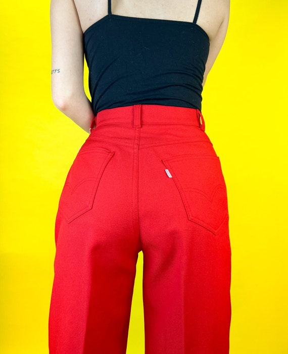Vintage 90s red Levi Trousers - image 1