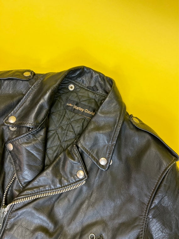 Vintage Harley Davidson Leather Motorcycle Jacket - image 7