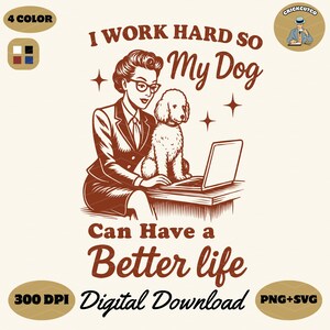Hundeliebhaber SVG PNG: Lustige Hundemama Zitat (Digitaler Download)