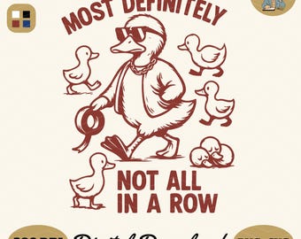 Funny Sarcastic Ducks PNG: Trendy Snarky Animal Design (Digital Download