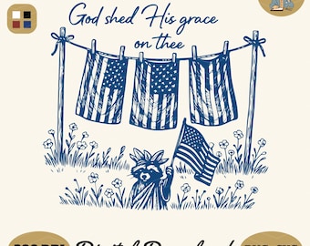 4th of July Christian PNG: Patriotic Independence Day Design (Digital Download