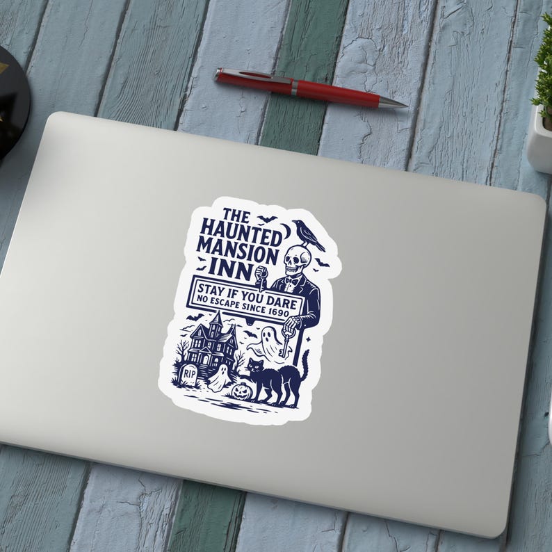 Haunted Mansion Skeleton SVG PNG: Retro Halloween Clipart - Etsy