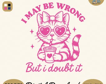 Amante de los gatos divertido PNG SVG: Diseño sarcástico y mordaz (Descarga digital)