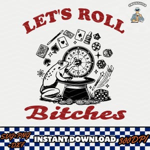 Clipart de sapo mago rolando dados D20: jogos de tabuleiro D&D (download digital PNG SVG DXF)