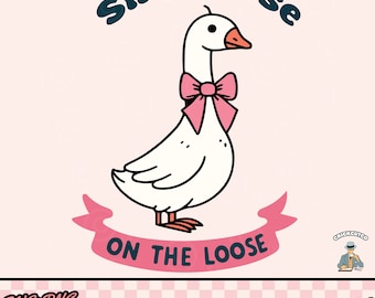 Silly Goose On The Loose SVG: Funny Animal Design (Digital Download)