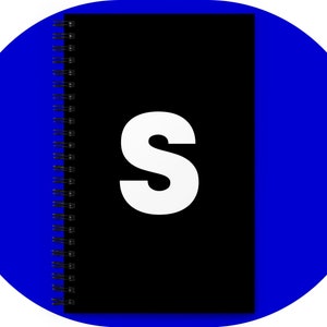 Cuaderno espiral personalizado con letra impresa