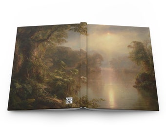 El Rio de Luz (The River of Light), Frederic Edwin Church; Hardcover, lined notebook, historic artwork, writing notebook, devotion journal
