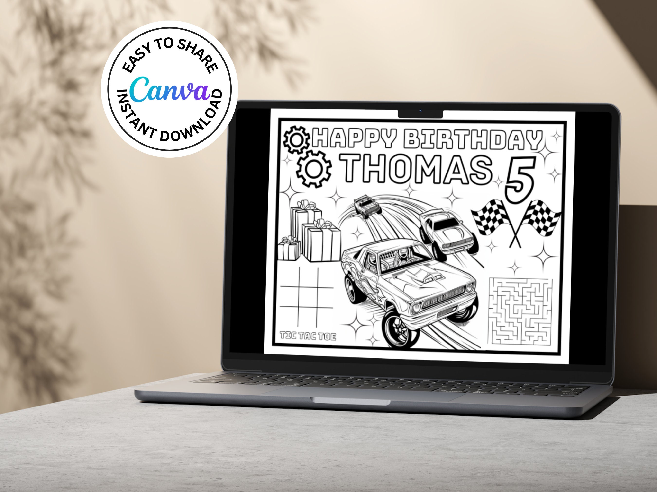 Editable Hot Cars Birthday Coloring Page Race Cars Coloring Race Car