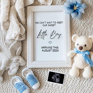 Its a Boy Pregnancy Announcement Digital Baby Boy Announcement Blue Little Brother Gender Reveal Announcement Social Media Reveal Baby Boy
