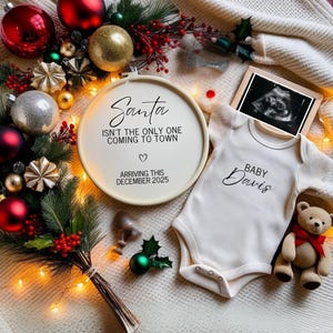 Weihnachten Schwangerschaft Ankündigung Dezember Baby Reveal Weihnachten Baby Ankündigung Digital Gender Neutral Baby Reveal Social Media Ankündigung