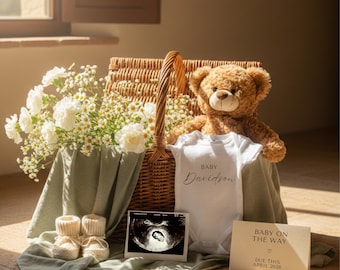 Minimalist Neutral Pregnancy Announcement Digital Neutral Baby Reveal Spring Pregnancy Announcement Floral Baby Reveal Social Media Editable