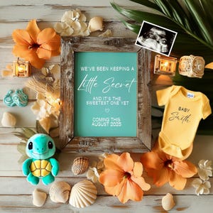 Summer Pregnancy Announcement Beach Pregnancy Announcement Digital Pregnancy Reveal Summer Announcement Pregnancy Summer Digital Pregnancy
