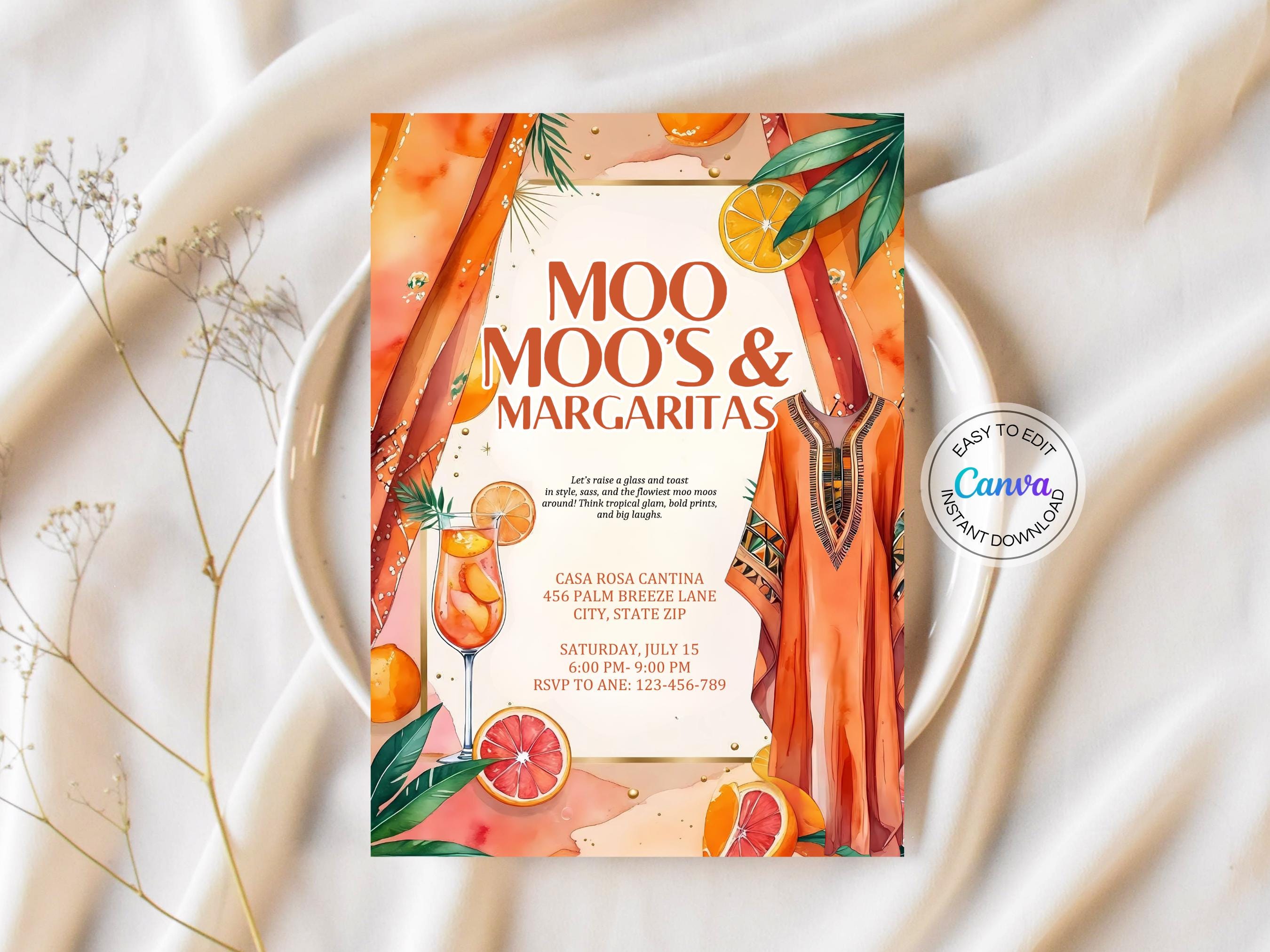 open lace back dress Editable Digital Moo Moo Cowgirl Birthday Party Invitation - Let's Go Girl  - Moo I'm Two - Farm Birthday