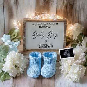 Its a Boy Pregnancy Announcement Digital Baby Boy Announcement Blue Gender Reveal Custom Maternity Announcement Social Media Reveal Baby Boy