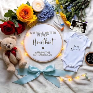 Rainbow Pregnancy Announcement Digital Rainbow Baby Reveal ivf Pregnancy Reveal Gender Neutral Baby Announcement Social Media Template