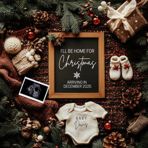 Christmas Pregnancy Announcement Holiday Pregnancy Announcement December Announcement Christmas Baby Announcement Digital Pregnancy Reveal