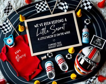Racing Car Pregnancy Announcement Its A Boy Pregnancy Car Driver Game New Baby Crew Member Its A Boy Gender Reveal Social Media Biker Baby