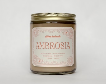 Vela AMBROSIA / Pulpa de melocotón, naranja sanguina, cardamomo y pachulí
