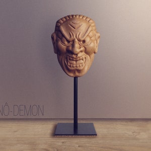 &quot;Noh mask&quot; statuette, Demon