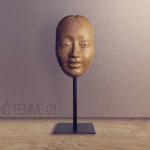 Estatuilla “Máscara Noh”, Mujer01
