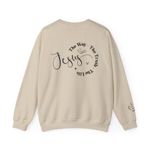 Sweat-shirt Yeshoua, sweat-shirt chrétien Yeshoua, sweat-shirt religieux, vêtements esthétiques pour la foi, vêtements de Jésus, pull verset de la Bible, chrétien