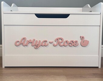 Personalised Wooden Toybox | Children | Customised | Large