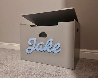 Personalised Wooden Toybox | Children | Customised | Large