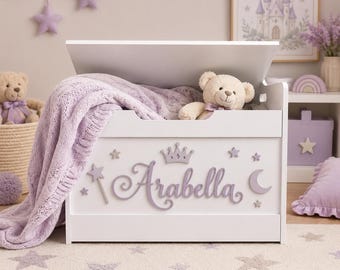 Personalised Wooden Toybox | Children | Customised | Large