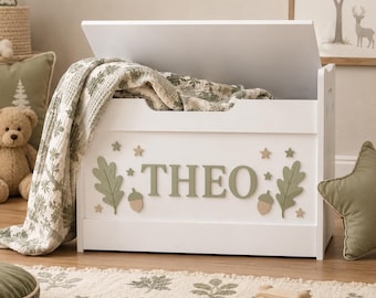 Personalised Wooden Toybox | Children | Customised | Large