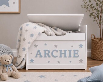 Personalised Wooden Toybox | Children | Customised | Large