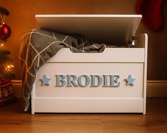 Personalised Wooden Toybox | Children | Customised | Large
