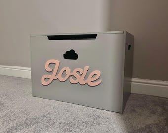 Personalised Wooden Toybox | Children | Customised | Large