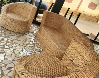 Natural Rattan Sofa Set