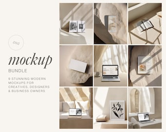 Minimalist Device Mockup Bundle: Bali Villa Style (PSD)