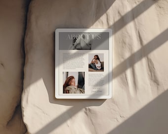 Neutral iPad Mockup | Aesthetic Digital Planner, Website (PSD)