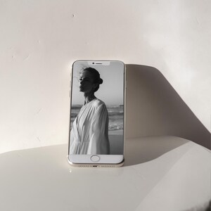Bright White iPhone Mockup | Clean Aesthetic, Screen Template (PSD) image 2