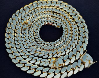 Cuban Link Chain | Solid & Heavy Triple 14k Gold Plated Miami Cuban Link Necklace / 10-22mm