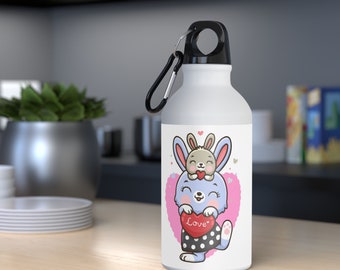 Children's drinking bottle made of stainless steel personalized with name