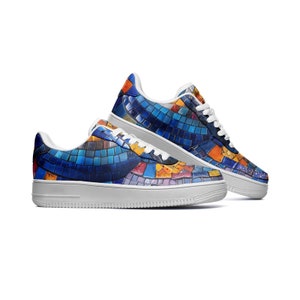 Mosaick Unisex Low Top Leather Sneakers image 3