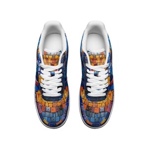 Mosaick Unisex Low Top Leather Sneakers image 4